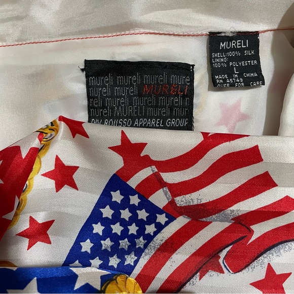 Mureli Vintage Patriotic Silk Jacket – Removeable Sleeves! - Picture 10 of 10
